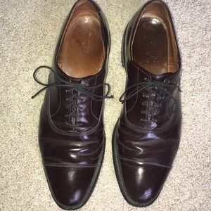 Allen Edmonds cap toe oxford, cordovan, 12B.